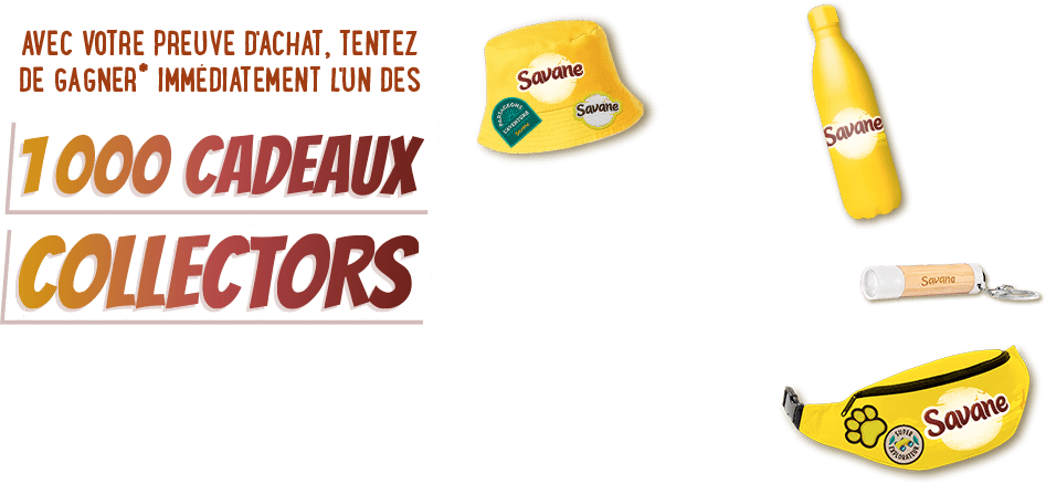 Avec votre preuve d'achat, tentez de gagner* immédiatement l'un des 1000 cadeaux collectors !